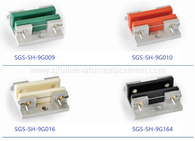 Elevator Sliding Guide Shoe With Coloured Insert 